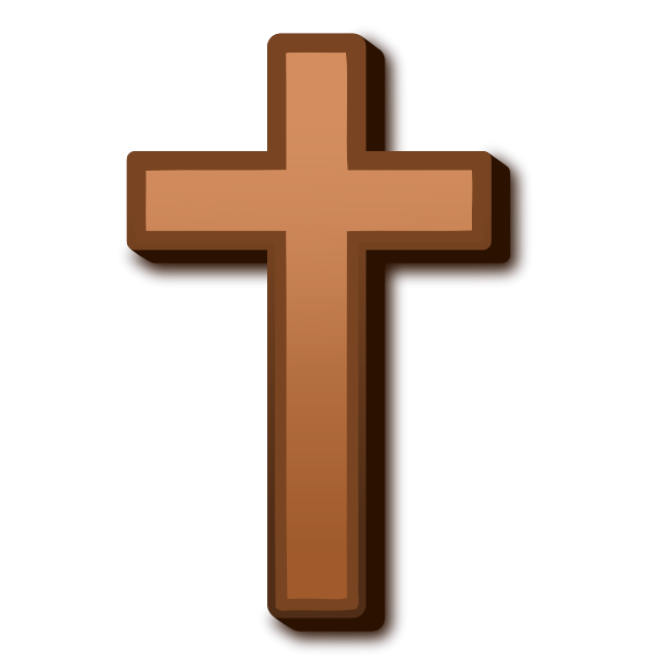 SVG Brown cross vector graphics