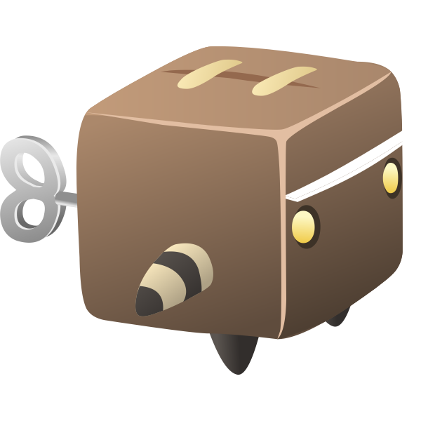 SVG Brown cubic toy