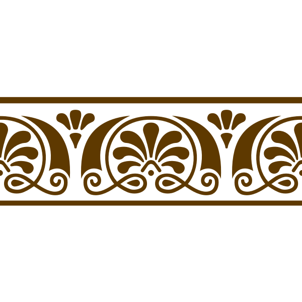 SVG Brown decorative border