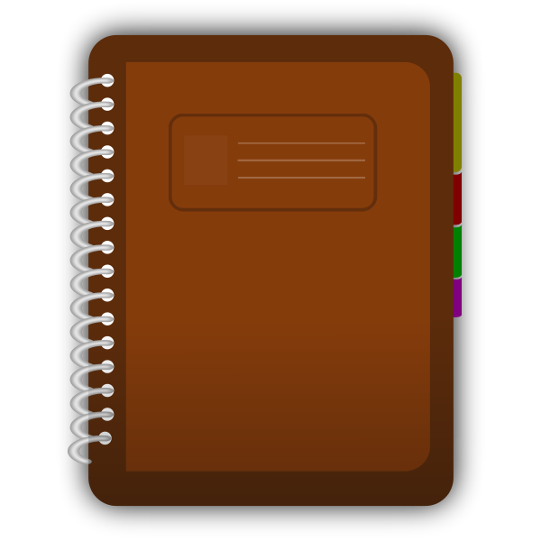 SVG Brown diary