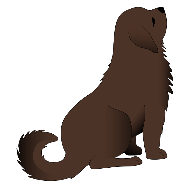 SVG Brown dog