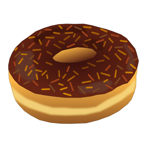 SVG Brown donut