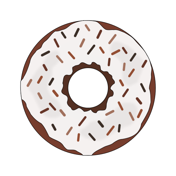SVG Brown donut image