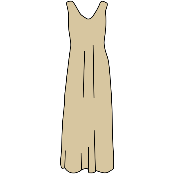 SVG Brown dress vector image