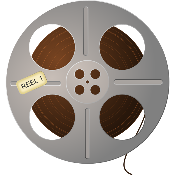 SVG Brown film tape vector graphics