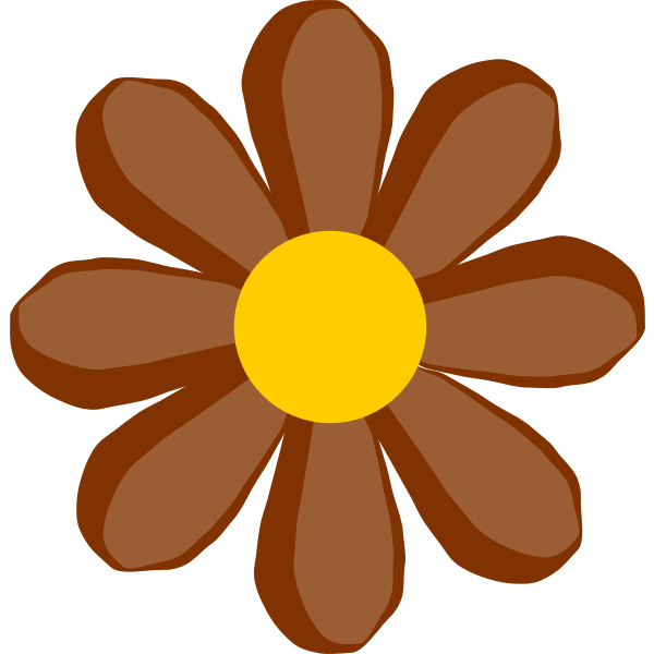 SVG brown flower