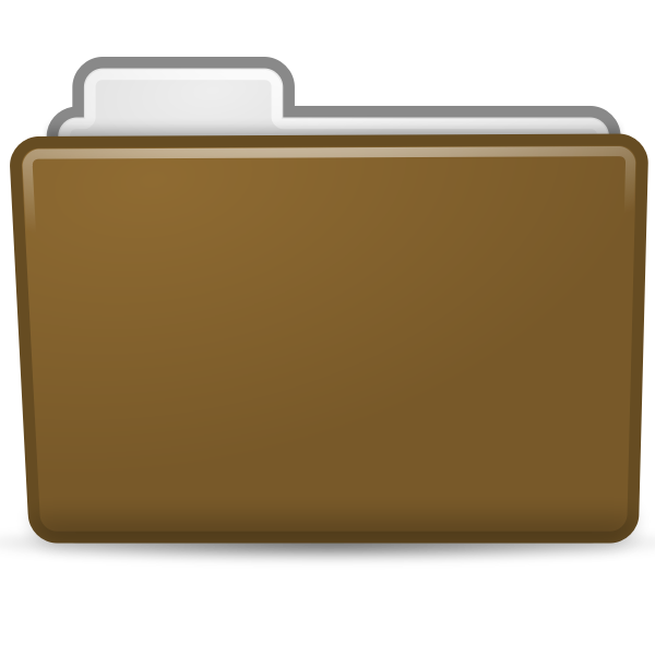 SVG Brown folder