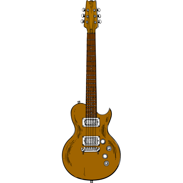 SVG Brown guitar
