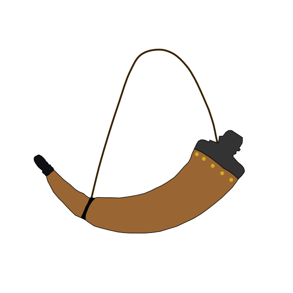 SVG Brown horn