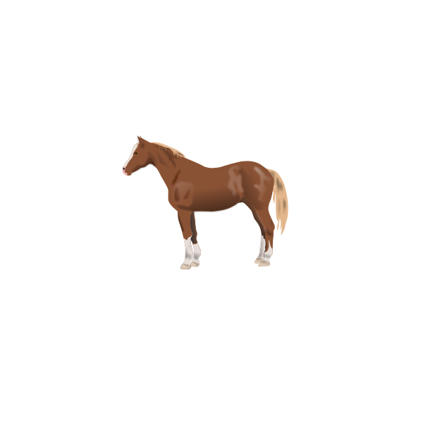 SVG Brown horse