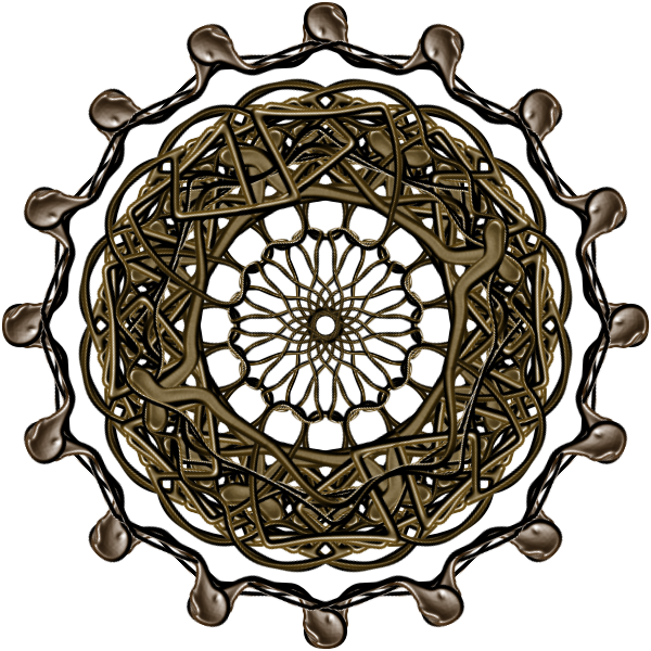 SVG Brown mandala vector image