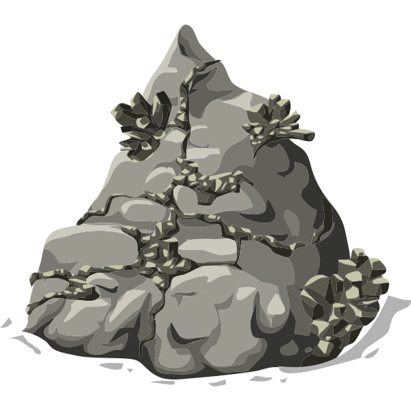 SVG Brown metal rock vector clip art