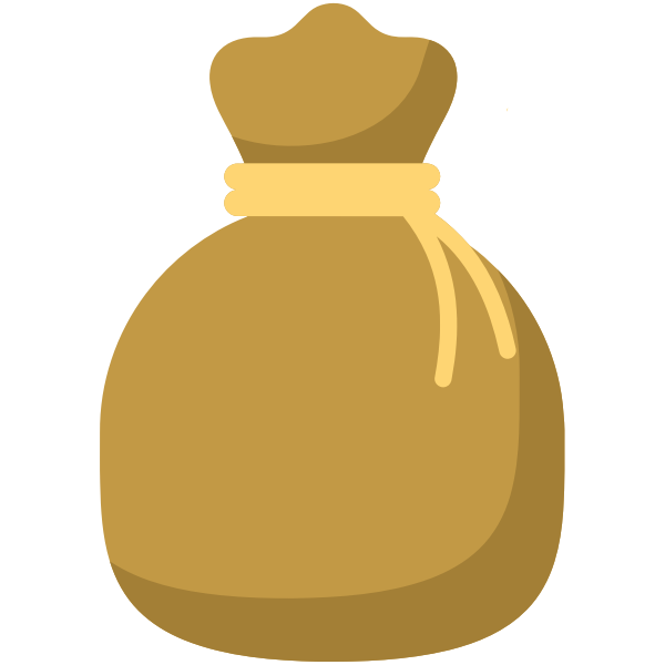 SVG Brown money bag