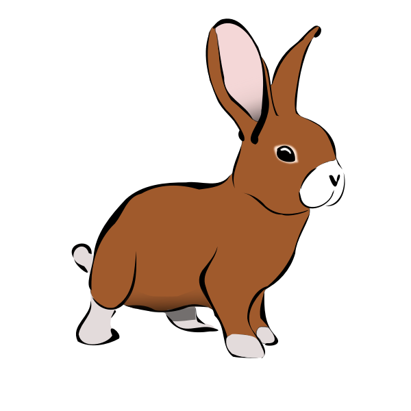 SVG Brown Rabbit