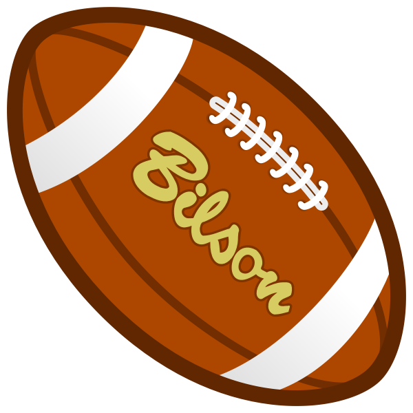SVG Brown rugby ball vector graphics