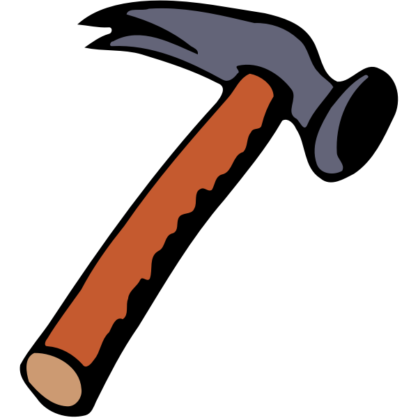 SVG Brown sharp hammer