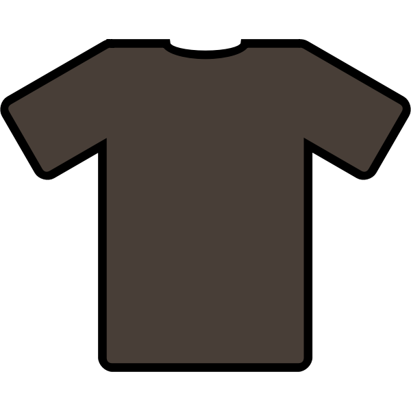 SVG Brown-shirt vector image