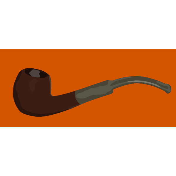 SVG Brown smoking pipe