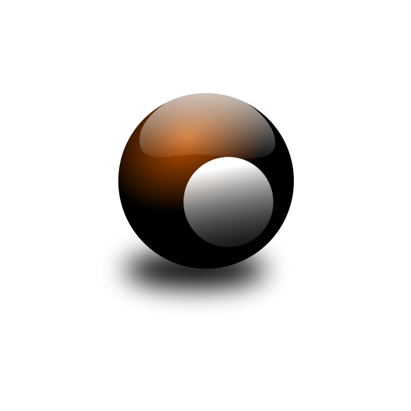 SVG Brown snooker ball