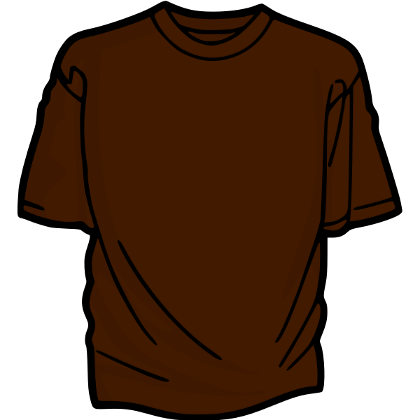 SVG Brown t-shirt vector drawing