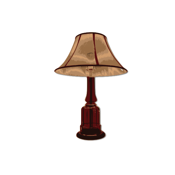 SVG Brown table lamp