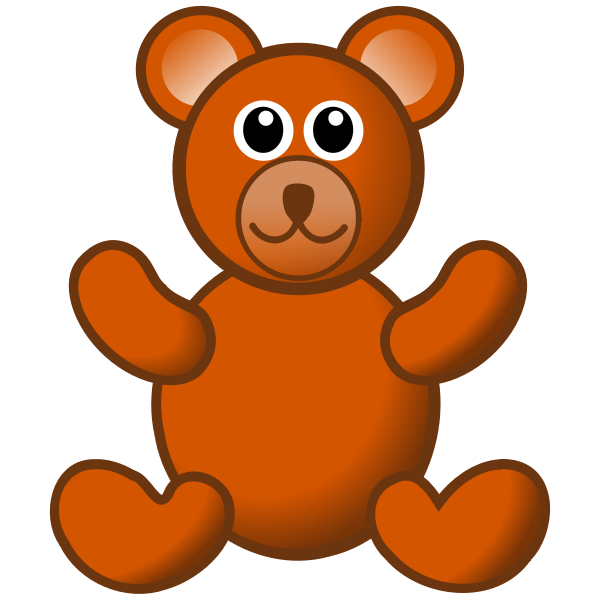 SVG Brown teddy