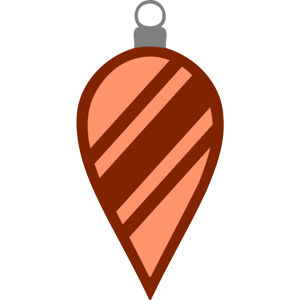 SVG Brown tree bauble