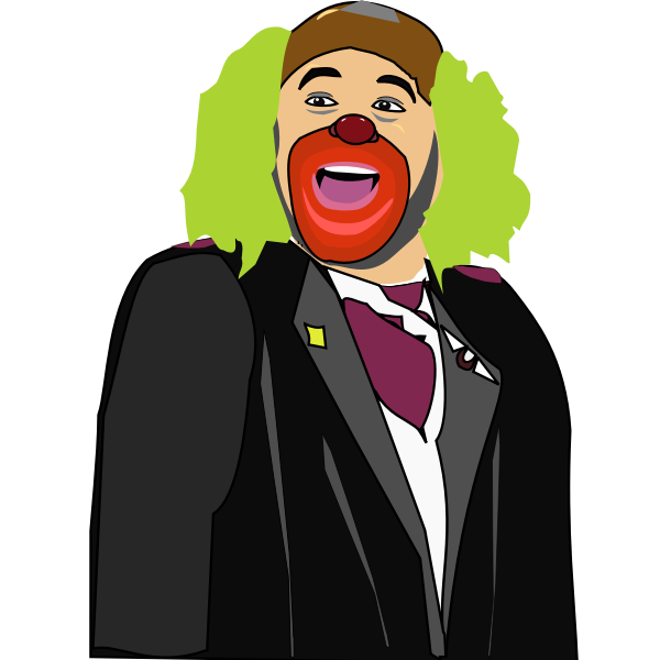 SVG Brozo the clown