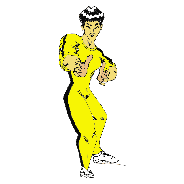 SVG Bruce Lee Kung Fu