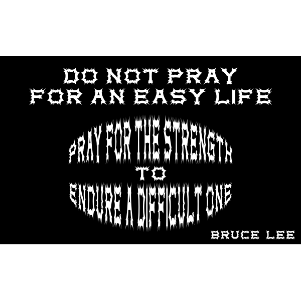 SVG Bruce Lee quote