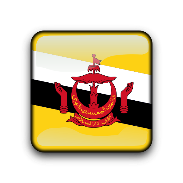 SVG Brunei flag vector button