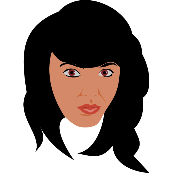 SVG Brunette portrait