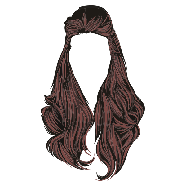 SVG Brunette wig
