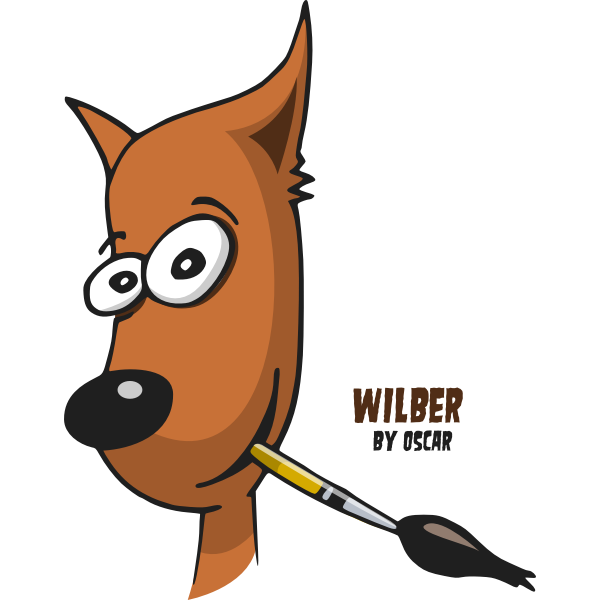 SVG Brush and dog