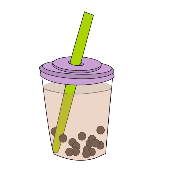 SVG Bubble Tea Cup