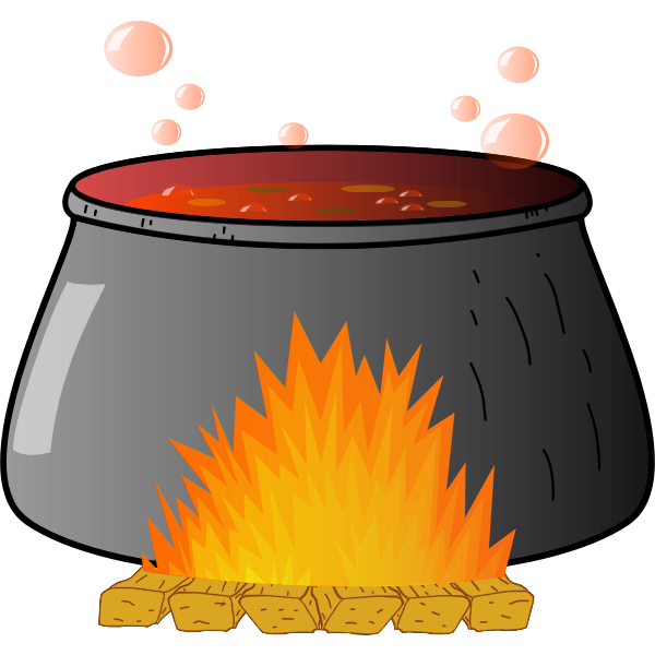 SVG Bubbling cauldron