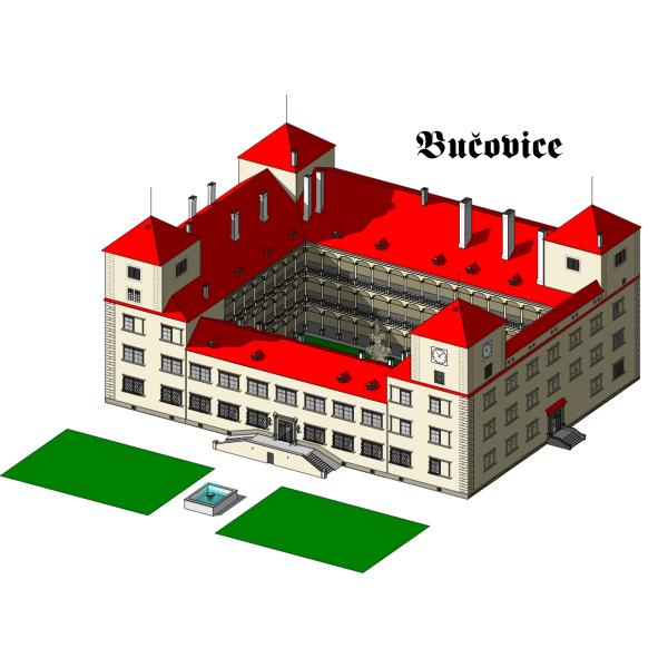 SVG Bucovice Chateau vector graphics