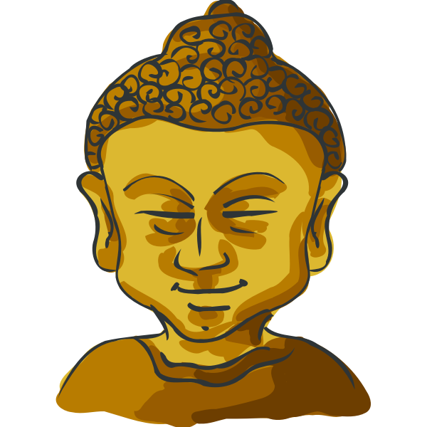 SVG Buddha Head