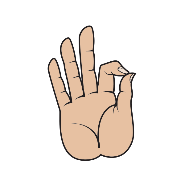 SVG Buddha Mudra finger gesture