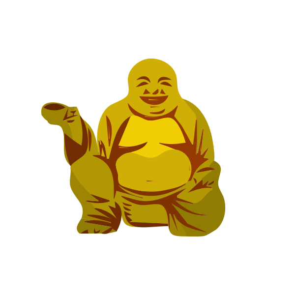 SVG Buddha with cup