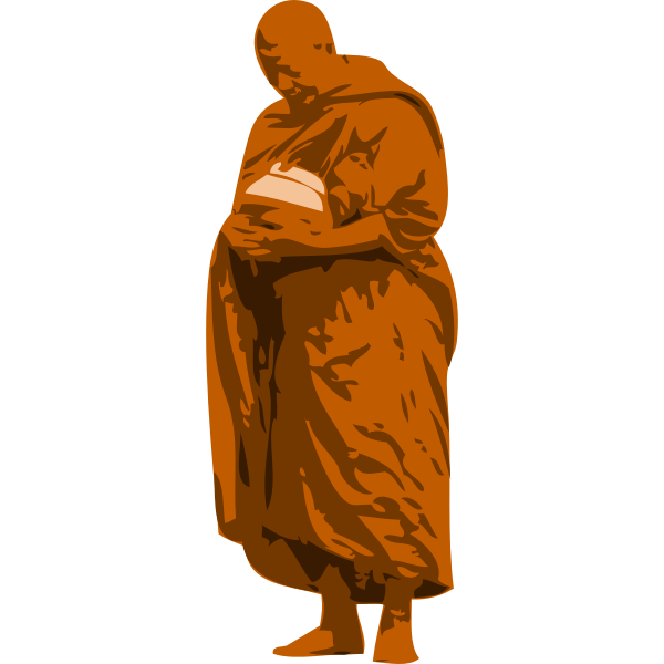 SVG Buddhist monk