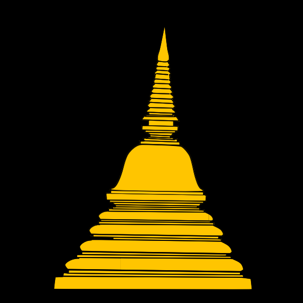SVG Buddhist temple vector clip art