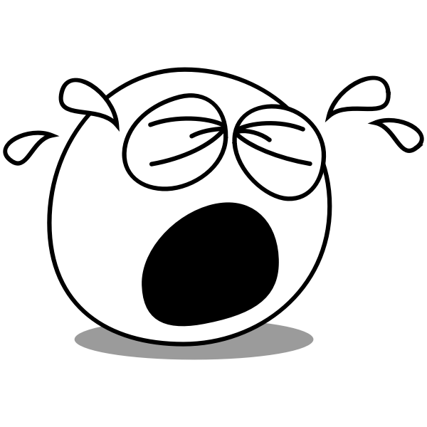 SVG Buddy crying