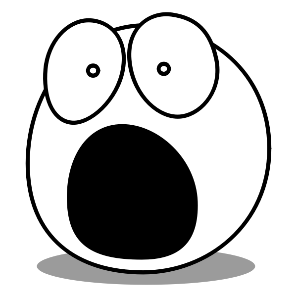 SVG Buddy emoticon frightened
