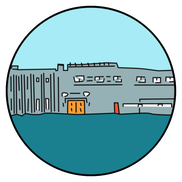 SVG Building by water
