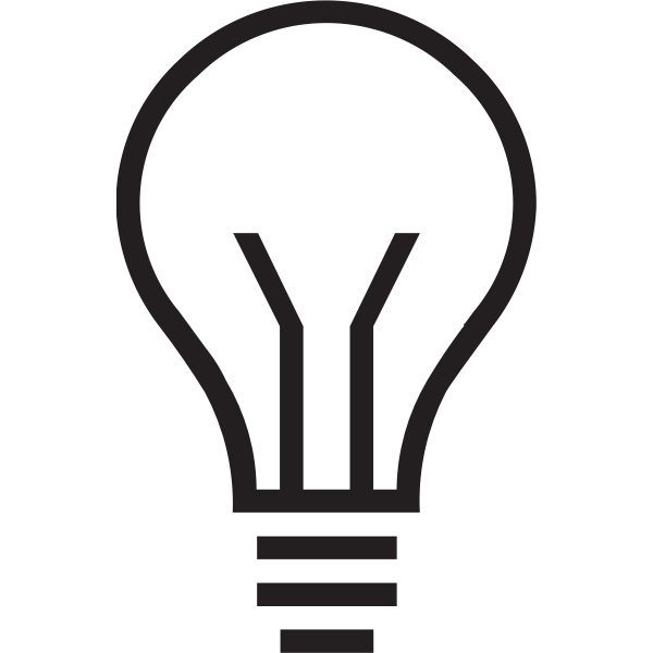 SVG Bulb silhouette