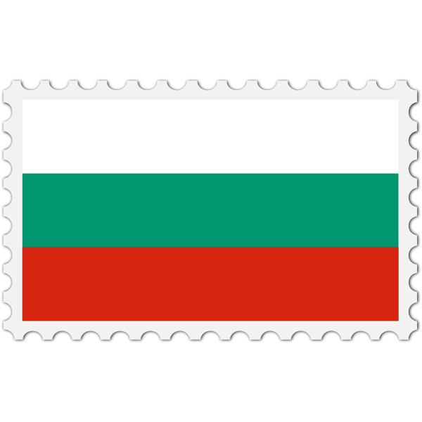 SVG Bulgaria flag stamp