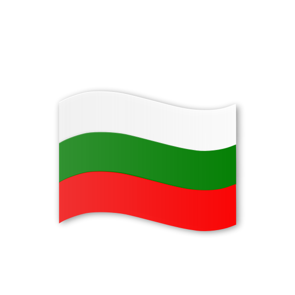 SVG Bulgarian flag wavy