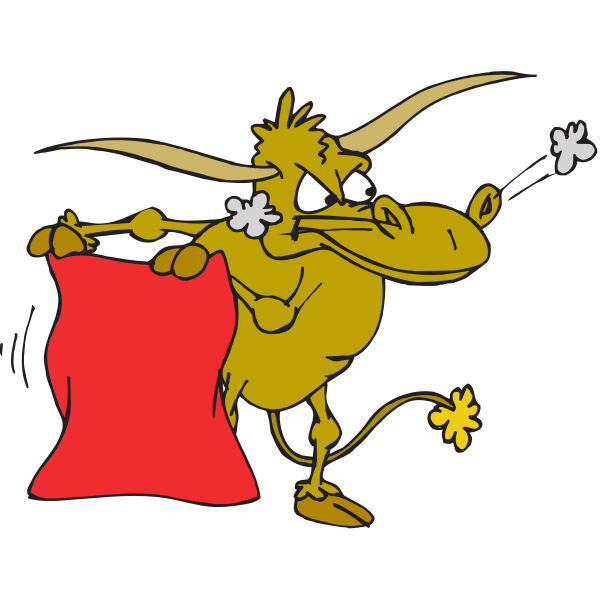 SVG Bull in rage
