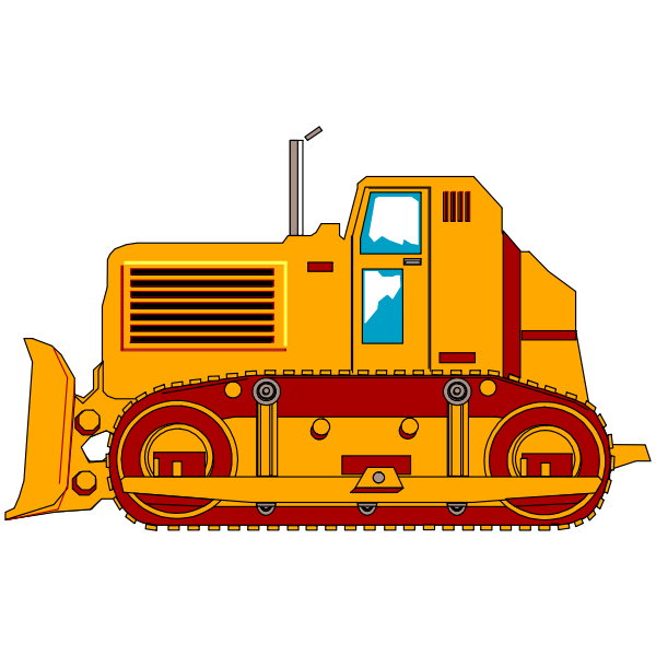 SVG Bulldozer construction machine